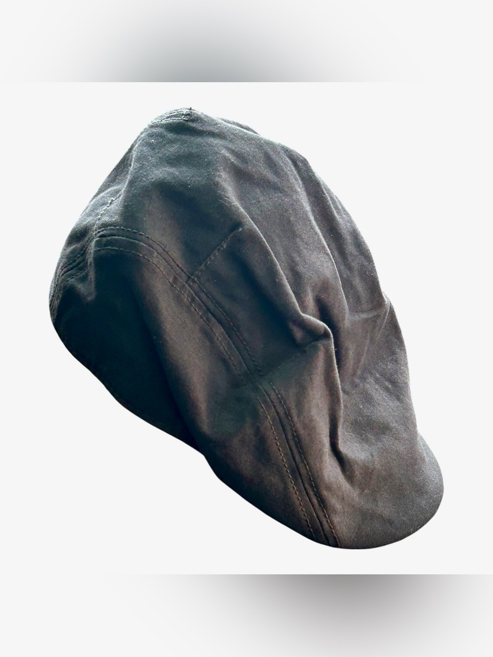 Men's Gray Canvas Newsboy Cap - Unbranded